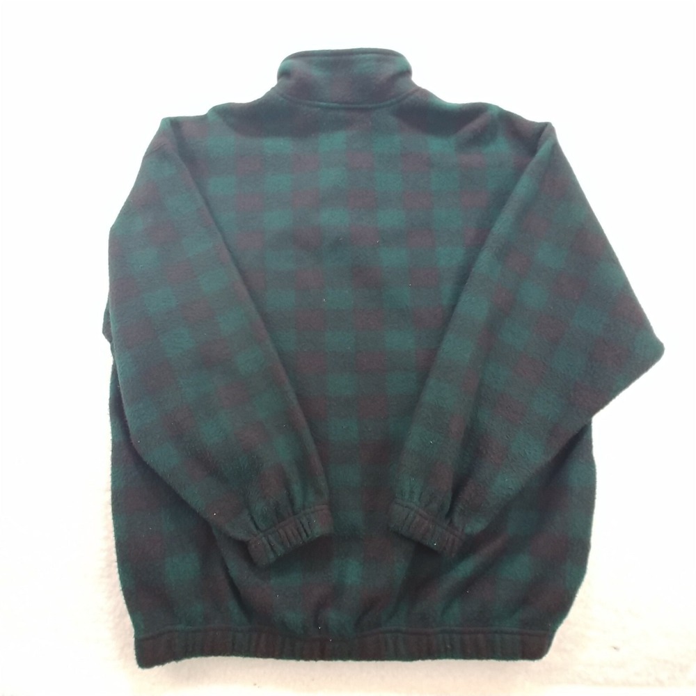 Bugle Boy Green 1/4 Zip Pullover Fleece Jacket Sweatshirt Men's Size Large - Picture 6 of 8